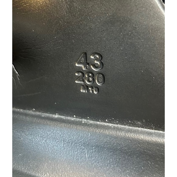 Birkenstock Rubber Black Sandals Adjustable Buckle Slides Comfort Size 43 - Picture 5 of 6